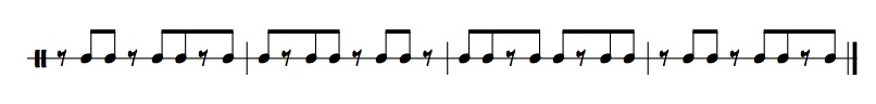 Using Rests and Odd Groupings to Spice Up Your Rhythms 4 Group of three notes over eighth notes rhythm