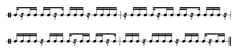 Using Rests and Odd Groupings to Spice Up Your Rhythms 15 rhythmic example of 5 note group sixteenth note triplets with rests on the second beat