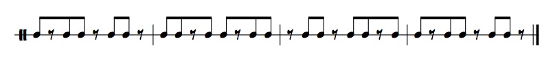Using Rests and Odd Groupings to Spice Up Your Rhythms 5 Group of three notes with eighth notes and rests rhythm