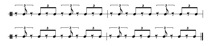 Using Rests and Odd Groupings to Spice Up Your Rhythms 6 rhythmic example of triplets and eighth notes with rests