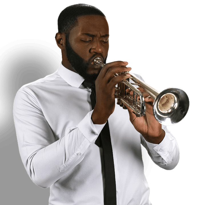 Man playing trumpet